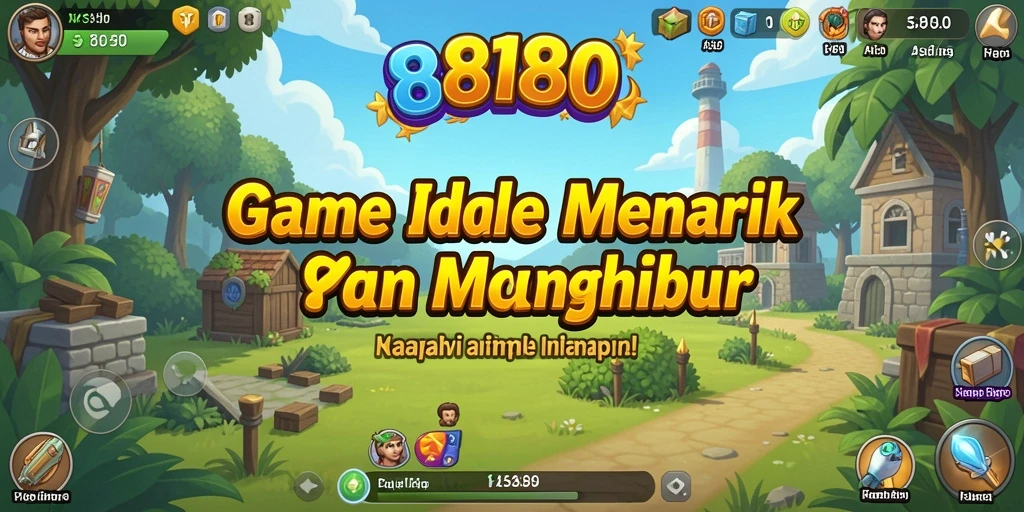 Tampilan unik dari gameplay Idle 8180 yang menarik dan menghibur.