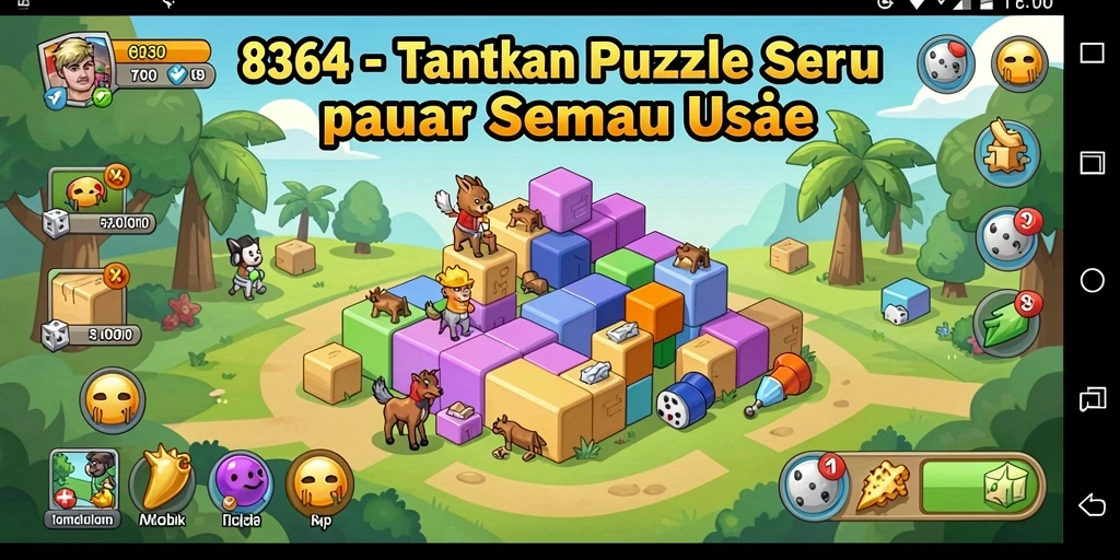 Tampilan gameplay Puzzle yang menantang dan seru di 8364.