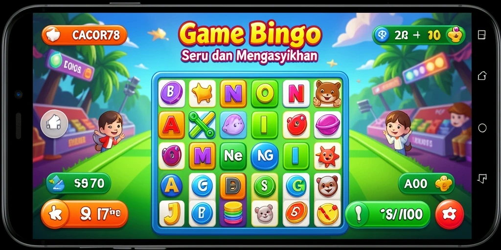 Screenshot gameplay Bingo di CACOR78 dengan antarmuka yang menarik.