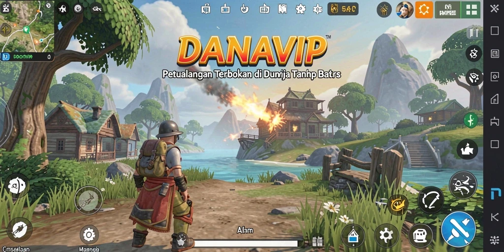 Tampilan gameplay menakjubkan dengan dunia terbuka yang luas.