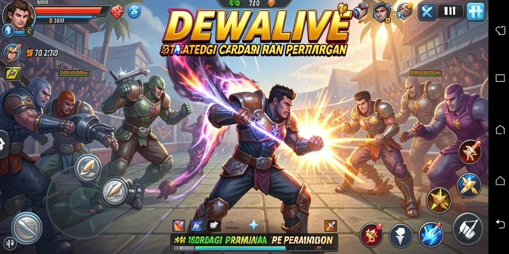 Tampilan menarik dari gameplay DEWALIVE yang penuh strategi.