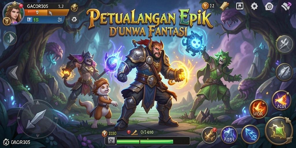 Tampilan gameplay GACOR305 yang seru dan penuh aksi.