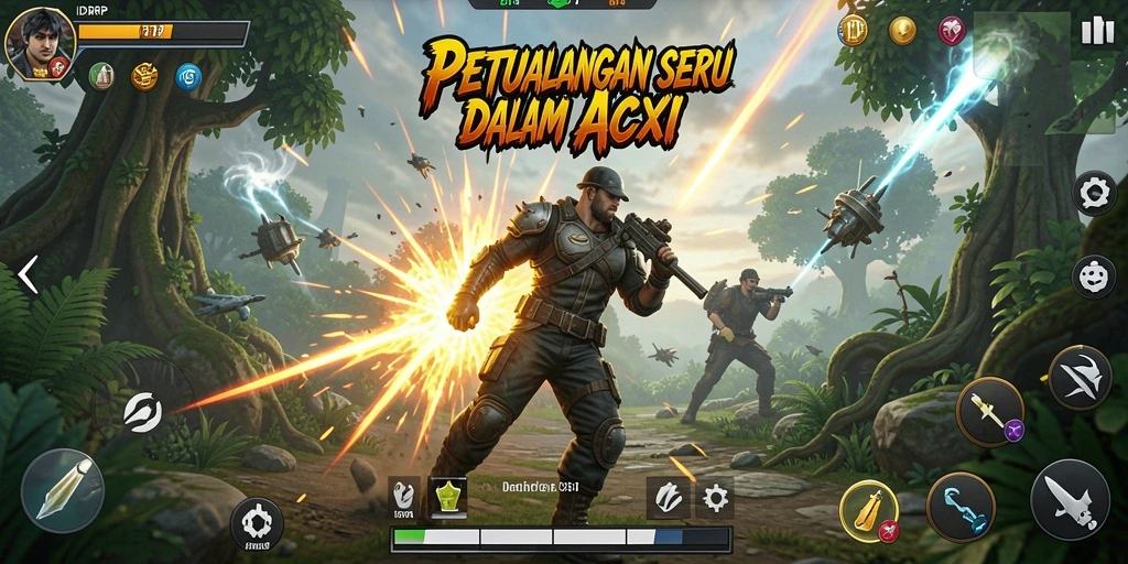 Tampilan gameplay aksi seru di IDRRP yang penuh dengan tantangan.