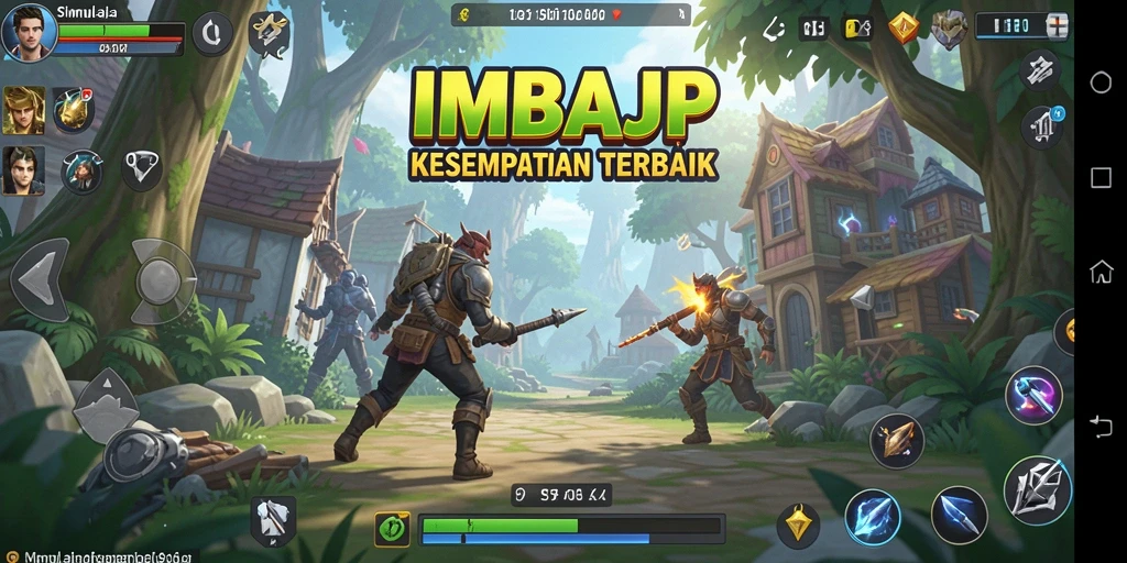 Tampilan gameplay IMBAJP yang memukau dan interaktif.