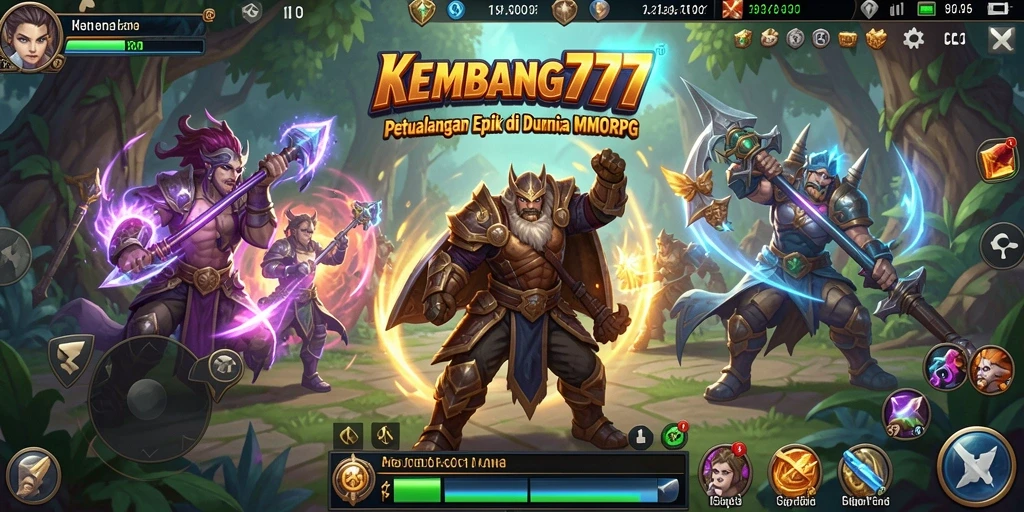 Screenshot gameplay KEMBANG777 menampilkan aksi epik di dunia MMORPG.