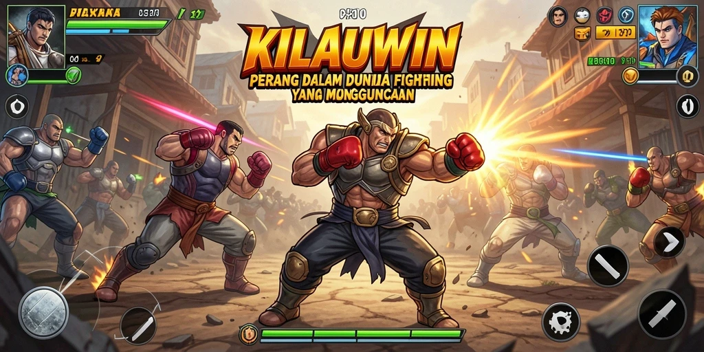 Screenshot gameplay KILAUWIN menampilkan aksi pertarungan yang intens.