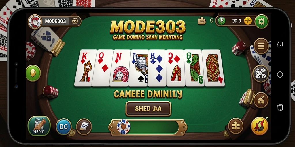 Tampilan gameplay menarik pada MODE303 dengan permaianan Domino.