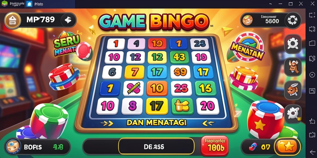 Screenshot dari gameplay MVP789 yang menunjukkan keseruan saat bermain Bingo.