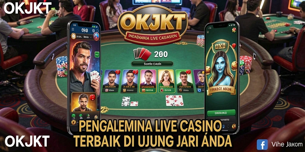 Screenshot dari gameplay Live Casino yang mendebarkan di OKJKT.