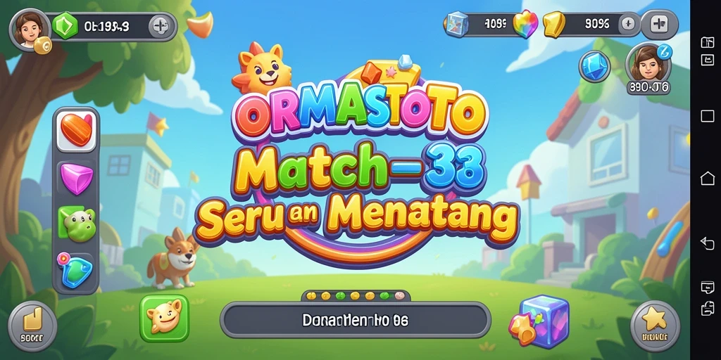 Tampilan gameplay seru dan berwarna-warni dari ORMASTOTO.