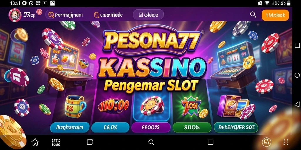 Tampilan screenshot PESONA77 dengan gameplay Kasino yang menyenangkan.