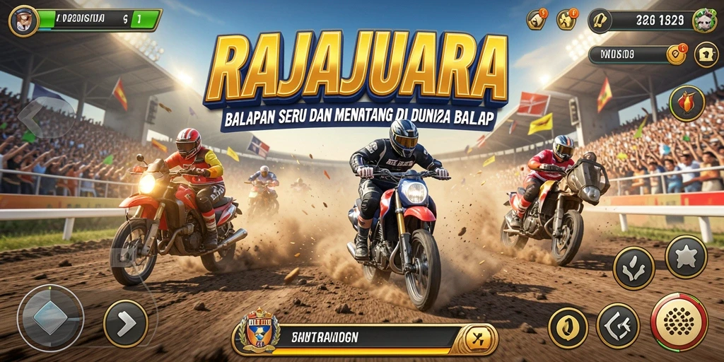 Tampak seru saat balapan dengan teman-teman di RAJAJUARA.